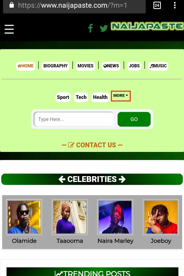 Download Naijaloaded blogger template
